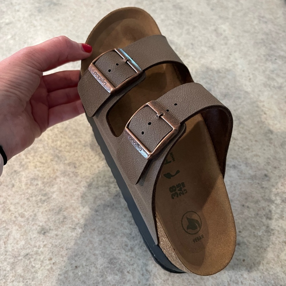 Arizona platform Birkenstock sandals